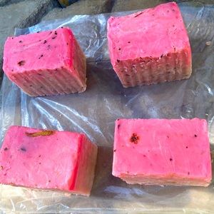 Handmade Soap Cold processed Strawberry Banana Lemon Balm